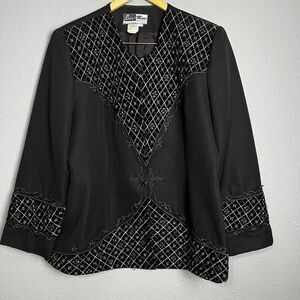 Ben Marc International Blazer‎ Jacket Womens 20 Church Retro Glamcore Whinsigoth